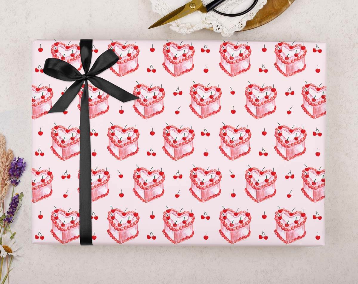 Vintage Cake Wrapping Paper