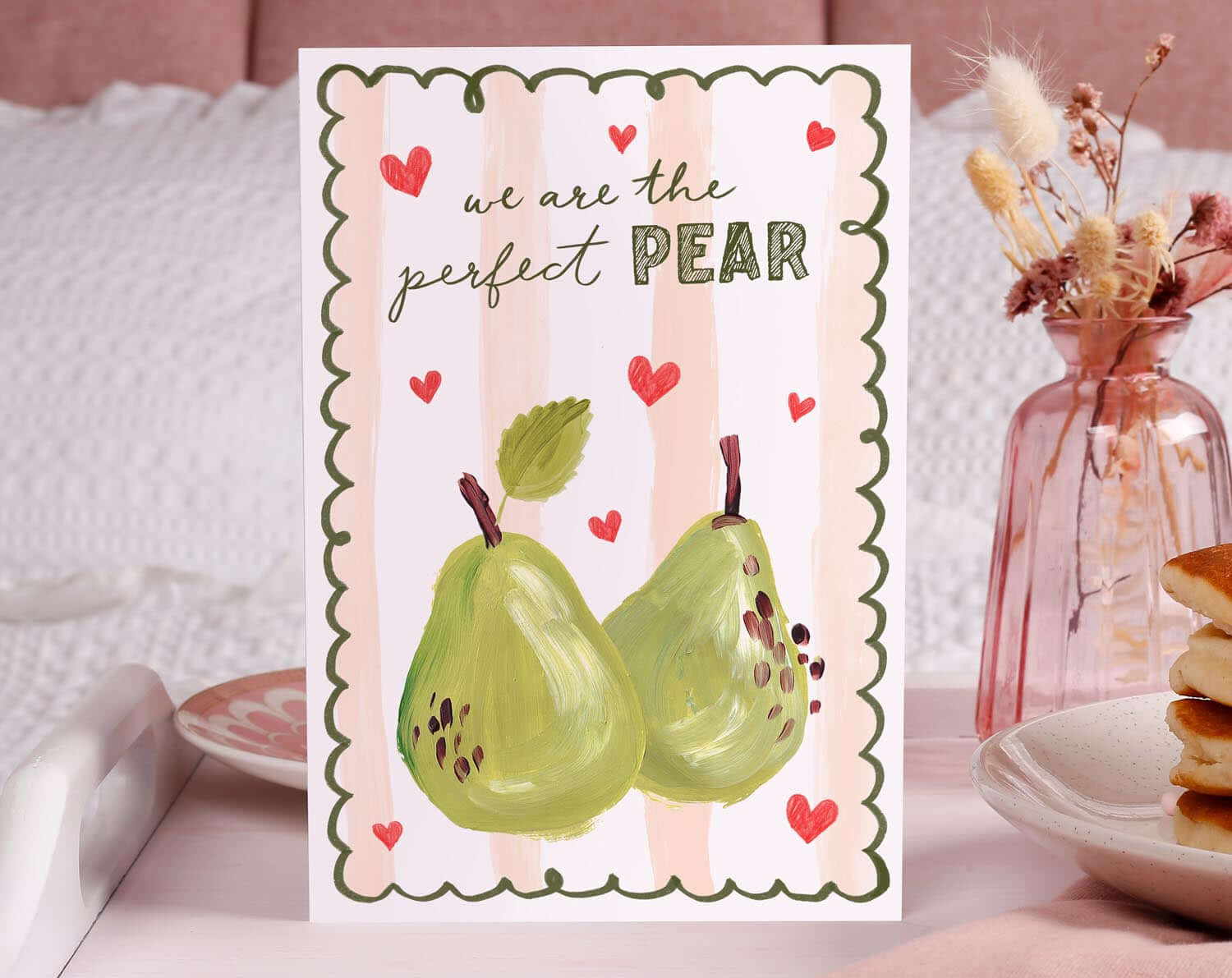 We Are The Perfect Pear Valentine Card. Greeting & Note Cards designed by Making Meadows
