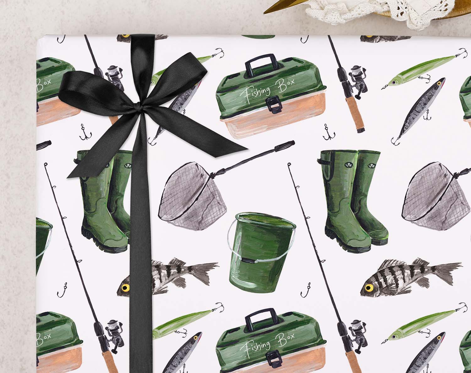 Fishing Wrapping Paper