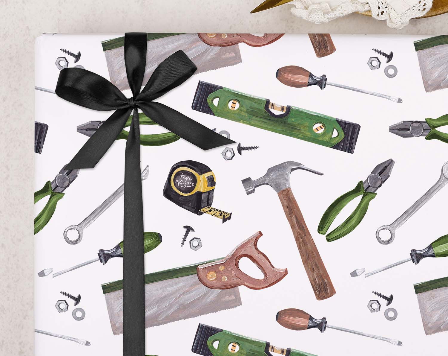 Builder Tools Wrapping Paper