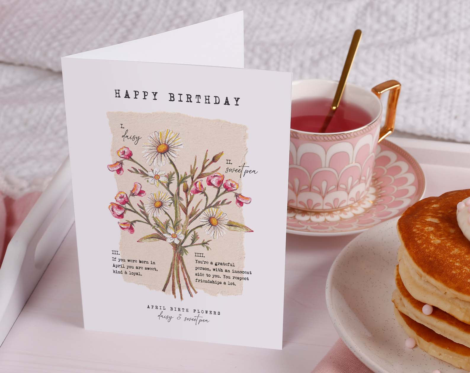 Birth Month April Birthday Card