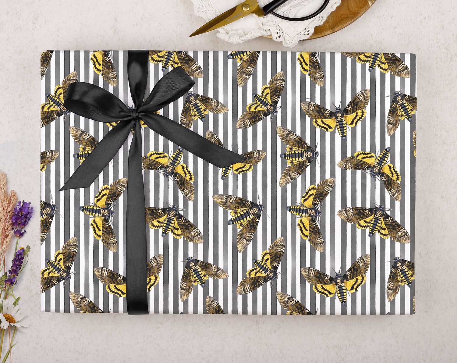 Death Moth Hawkmoth Wrapping Paper