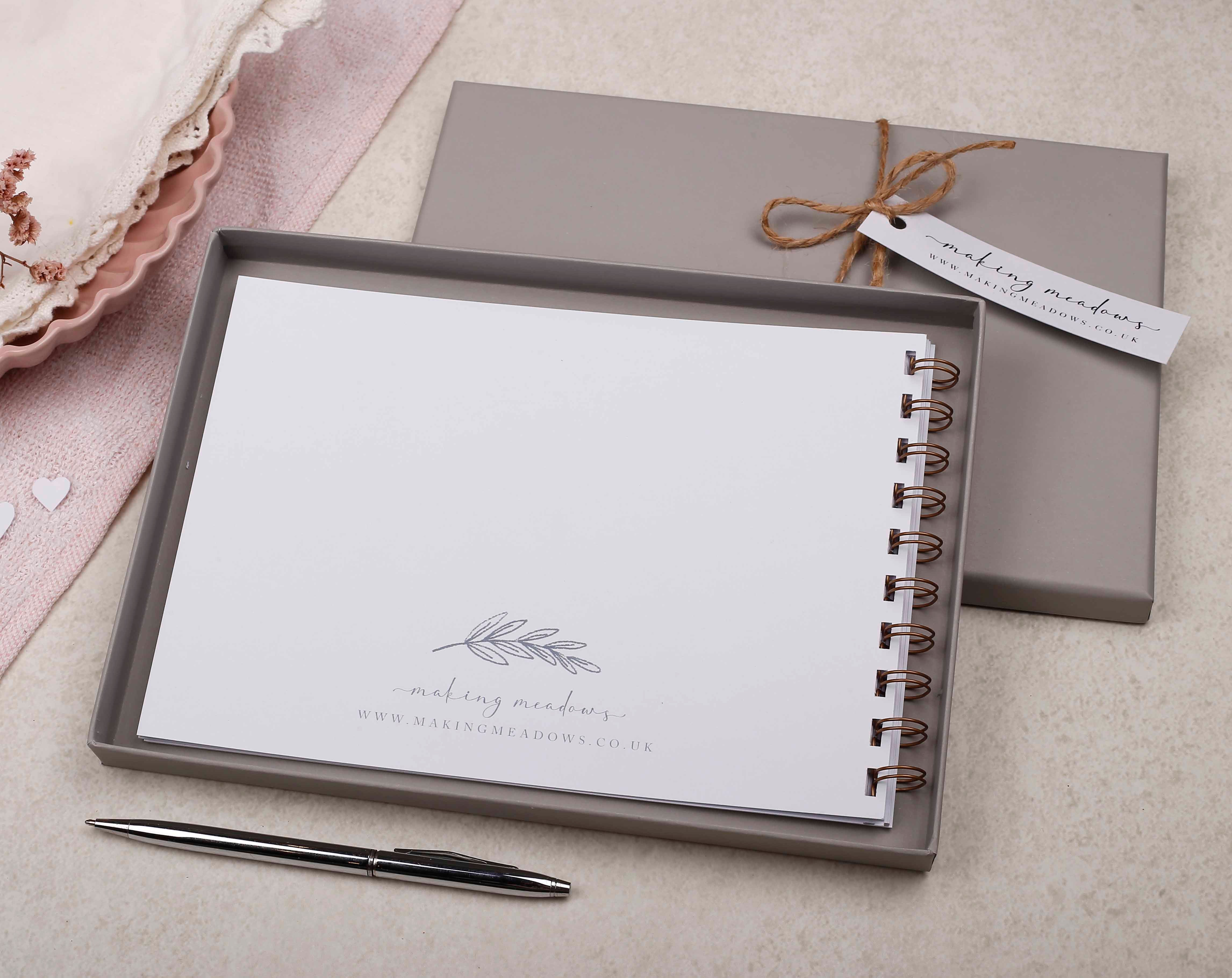 A to Z of You Love Book Gift. Stationery designed by Making Meadows