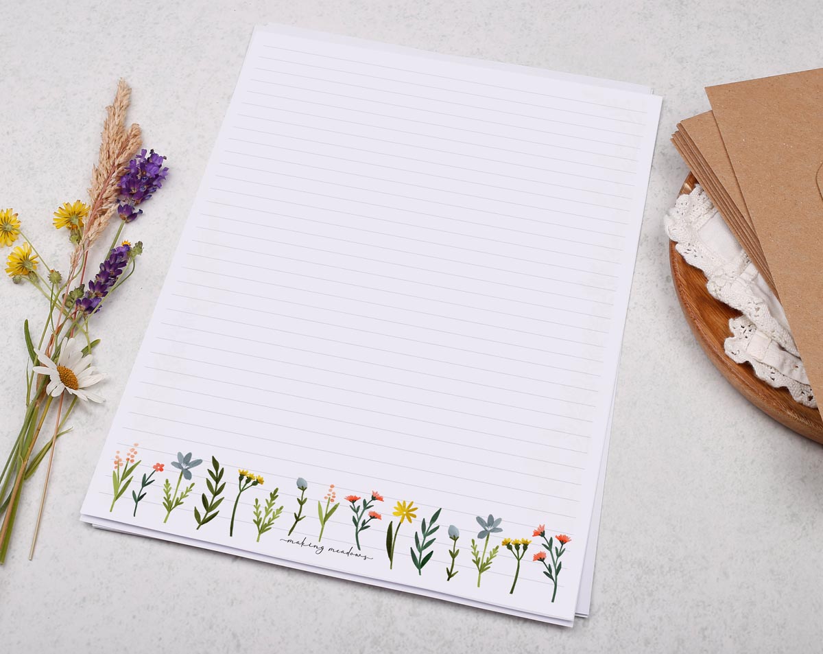 Nice Spring Paper Eco-Friendly A4 writing paper with spring flower design