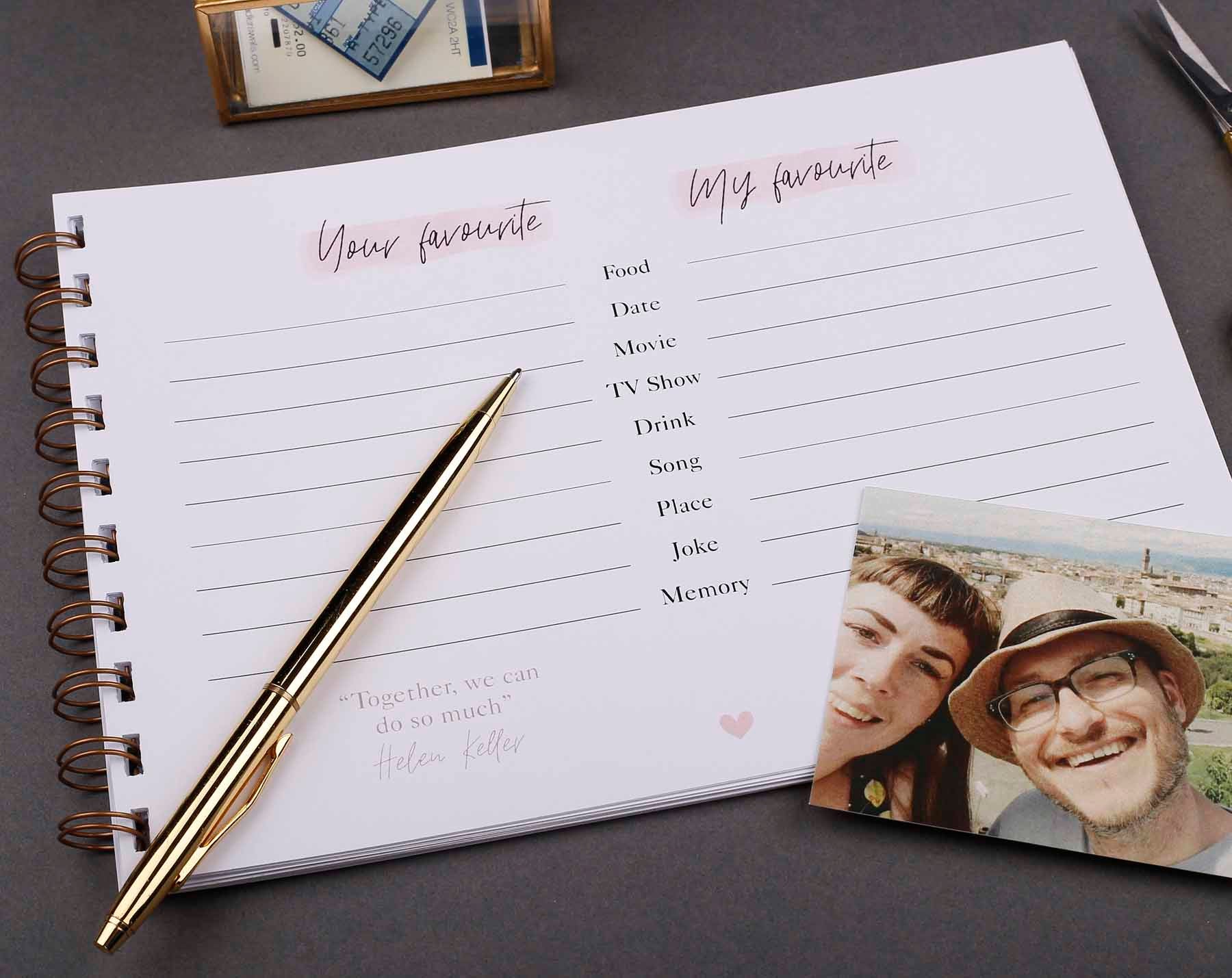 Beautiful navy polka dot 'Our Story' memory book. Scrapbooking & Stamping Kits designed by Making Meadows