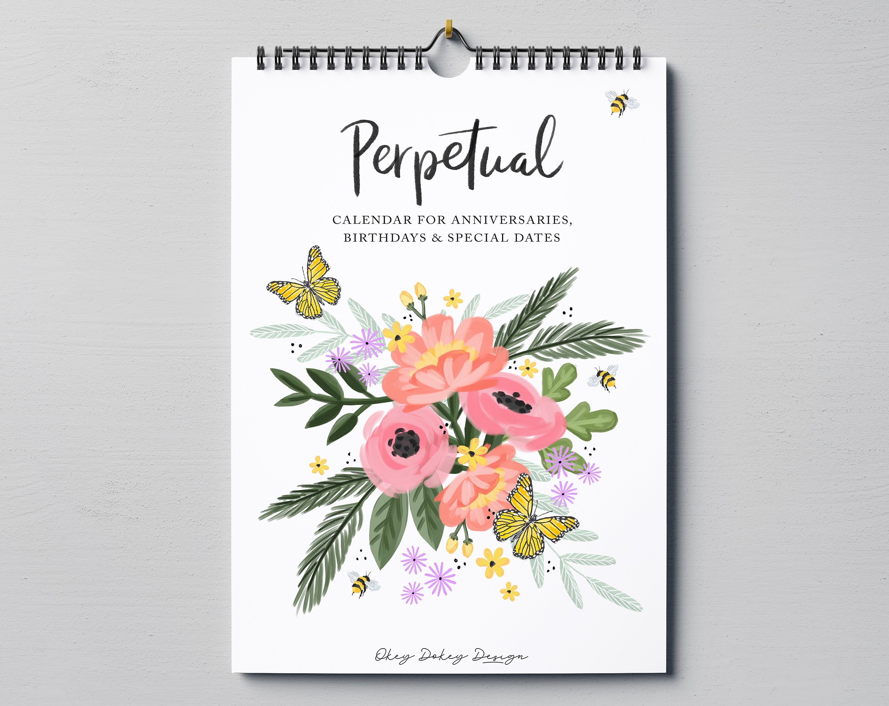 Beautifully illustrated perpetual wall calendar. Calendars, Organizers & Planners designed by Making Meadows