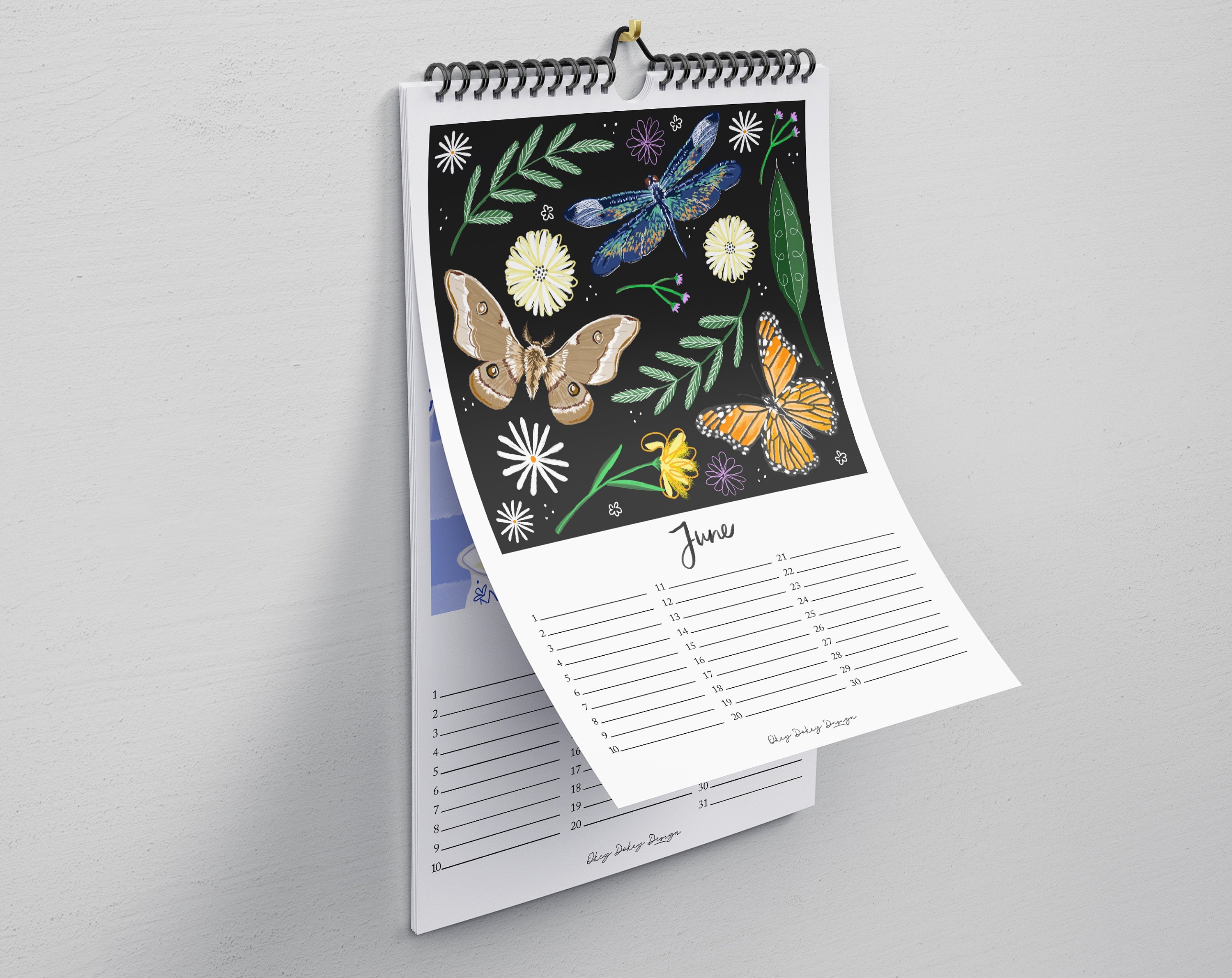 Beautifully illustrated perpetual wall calendar. Calendars, Organizers & Planners designed by Making Meadows