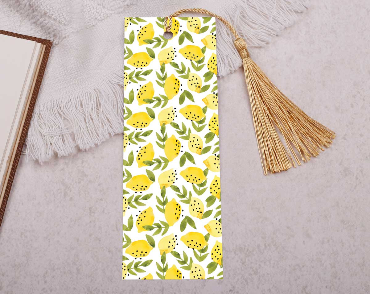 Lemon Bookmark With Tassel