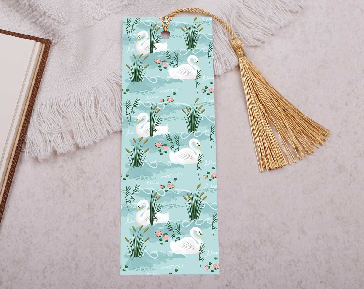Swan Bookmark With Tassel