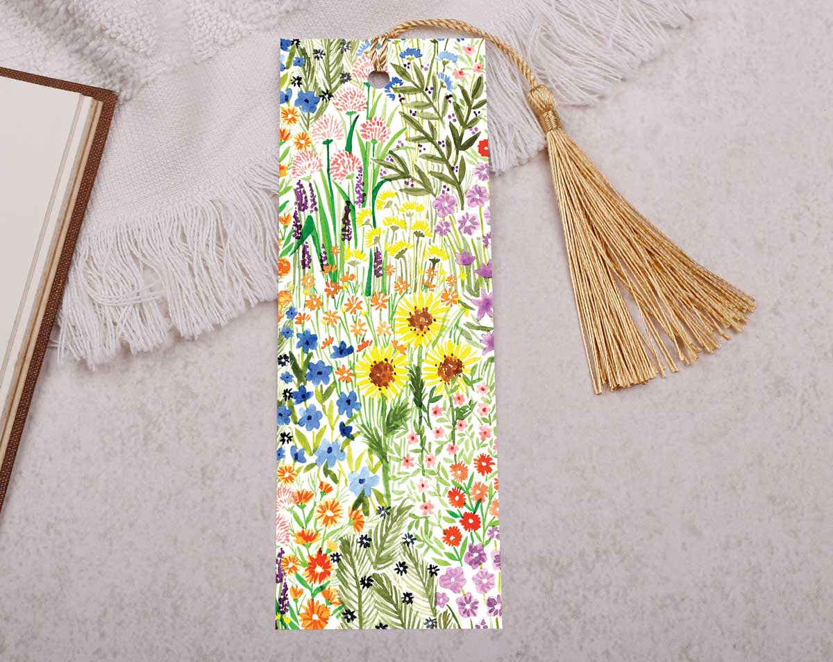 Flower Bookmark With Tassel