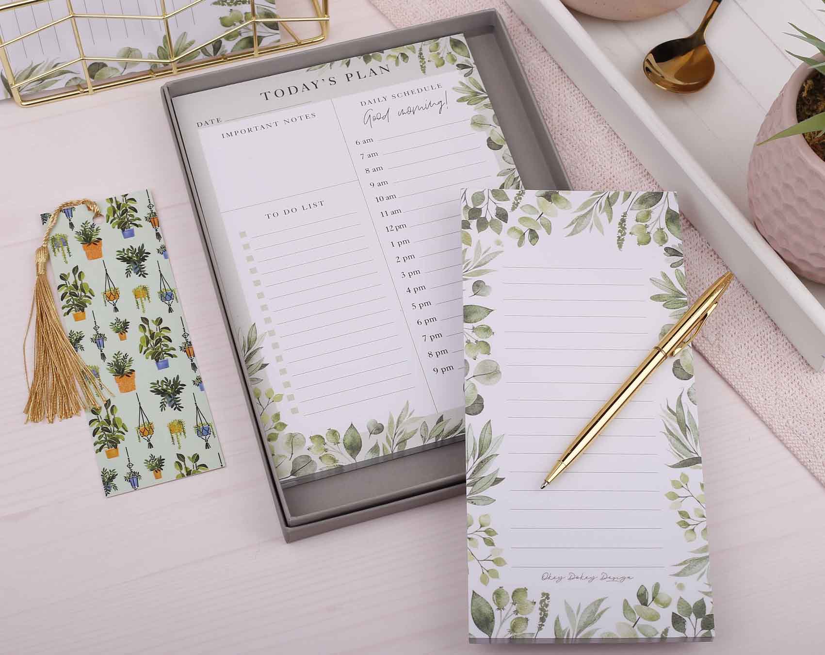 Botanical Stationery Gift Box. Notebooks & Notepads designed by Making Meadows