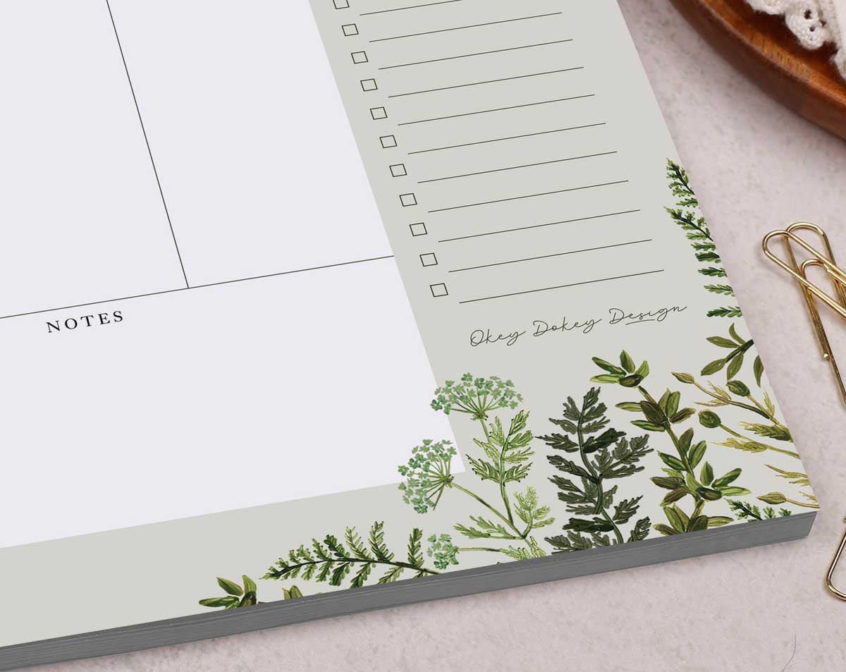 Botanical Weekly Planner Desk Pad. Desk Pads & Blotters designed by Making Meadows