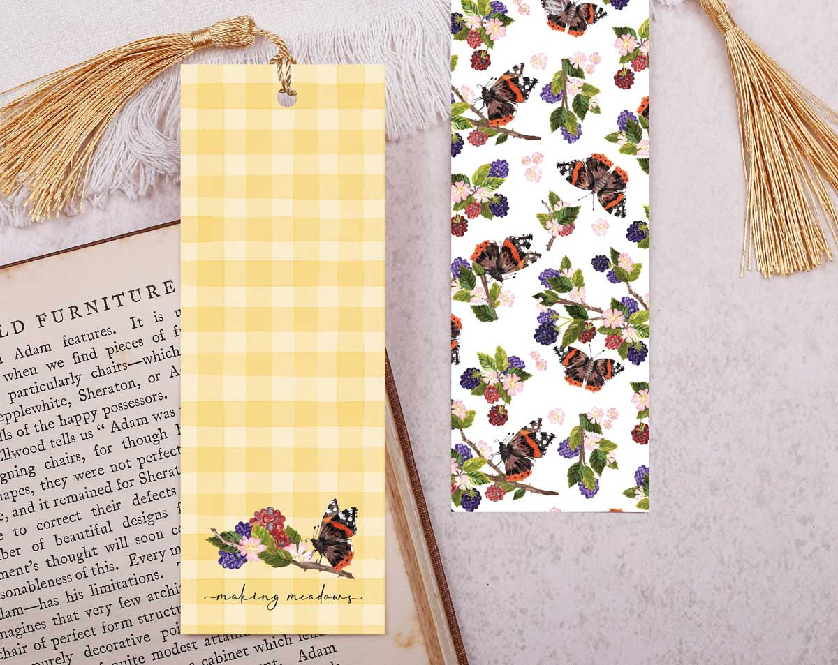 Butterfly Bookmark With Tassel. Bookmarks designed by Making Meadows