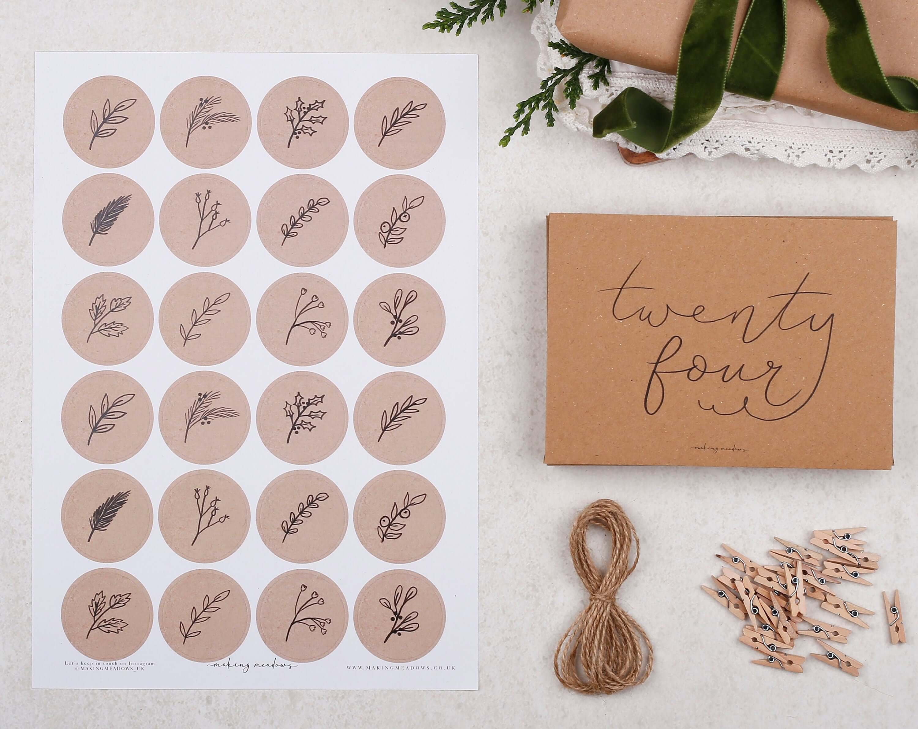 Christmas Advent Calendar Envelopes. Advent Calendars designed by Making Meadows