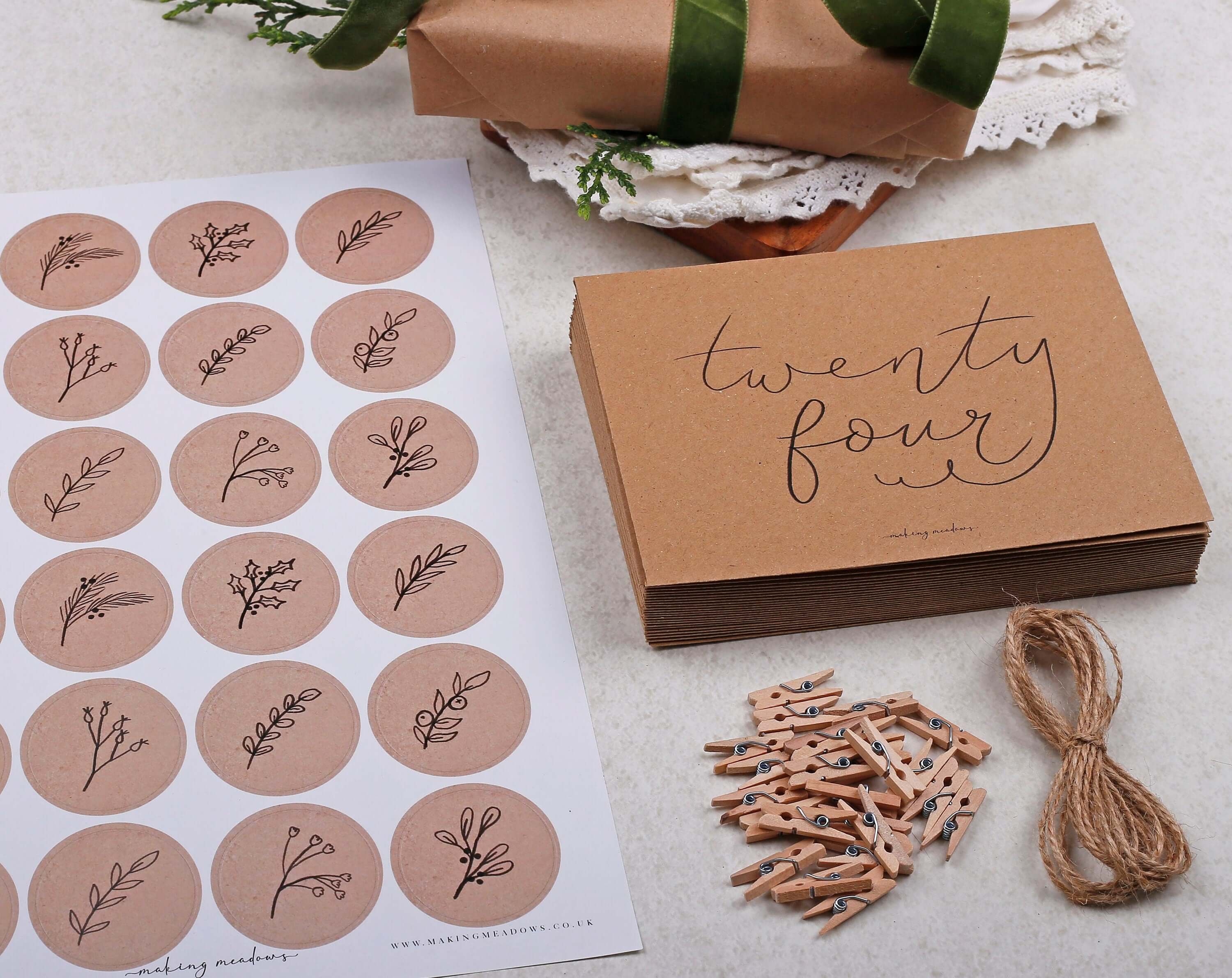 Christmas Advent Calendar Envelopes. Advent Calendars designed by Making Meadows