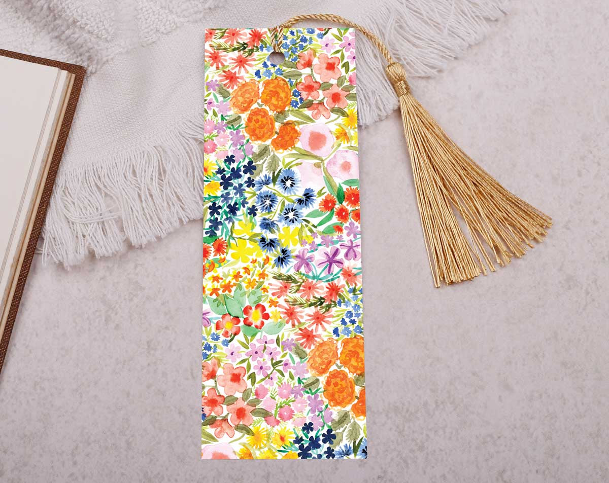 Floral Bookmark With Tassel. Bookmarks designed by Making Meadows