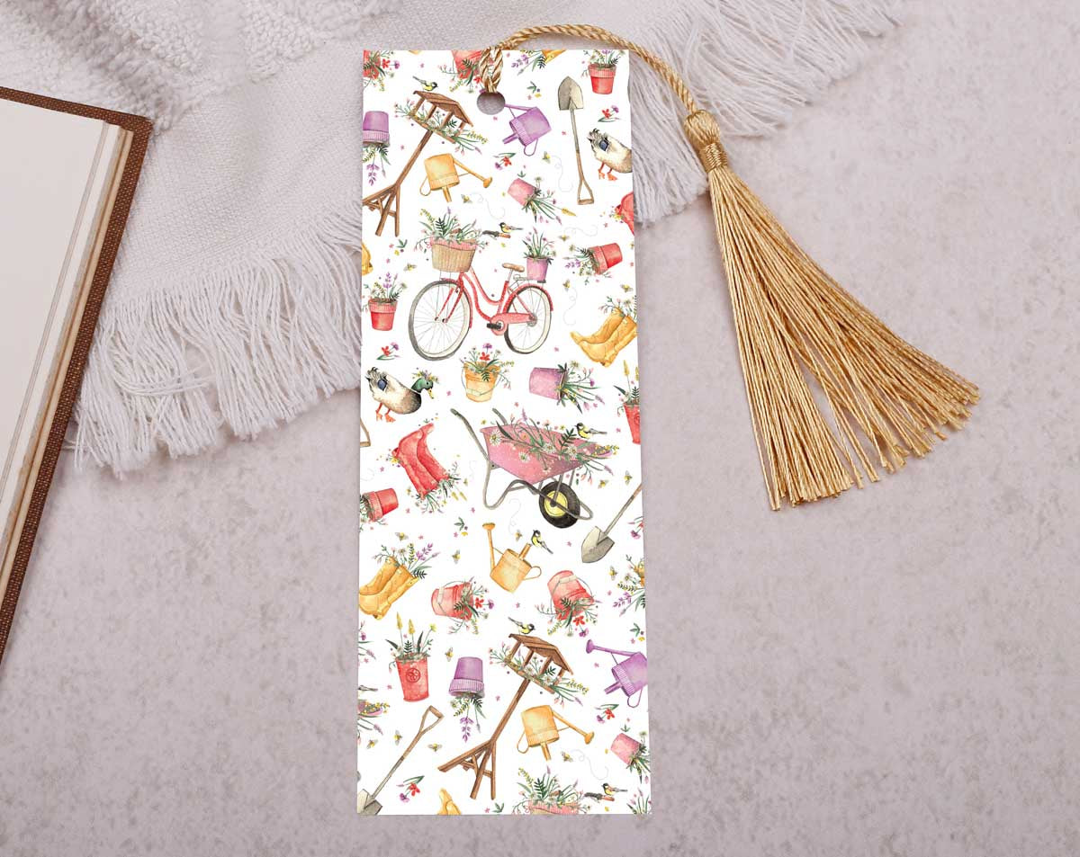 Gardening Bookmark With Tassel. Bookmarks designed by Making Meadows
