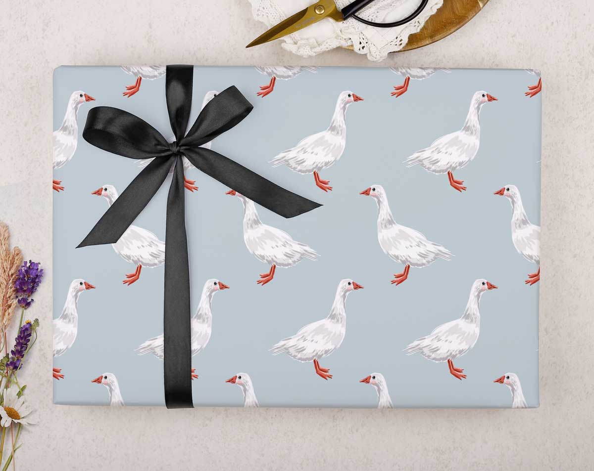 Geese Wrapping Paper. Wrapping Paper designed by Making Meadows