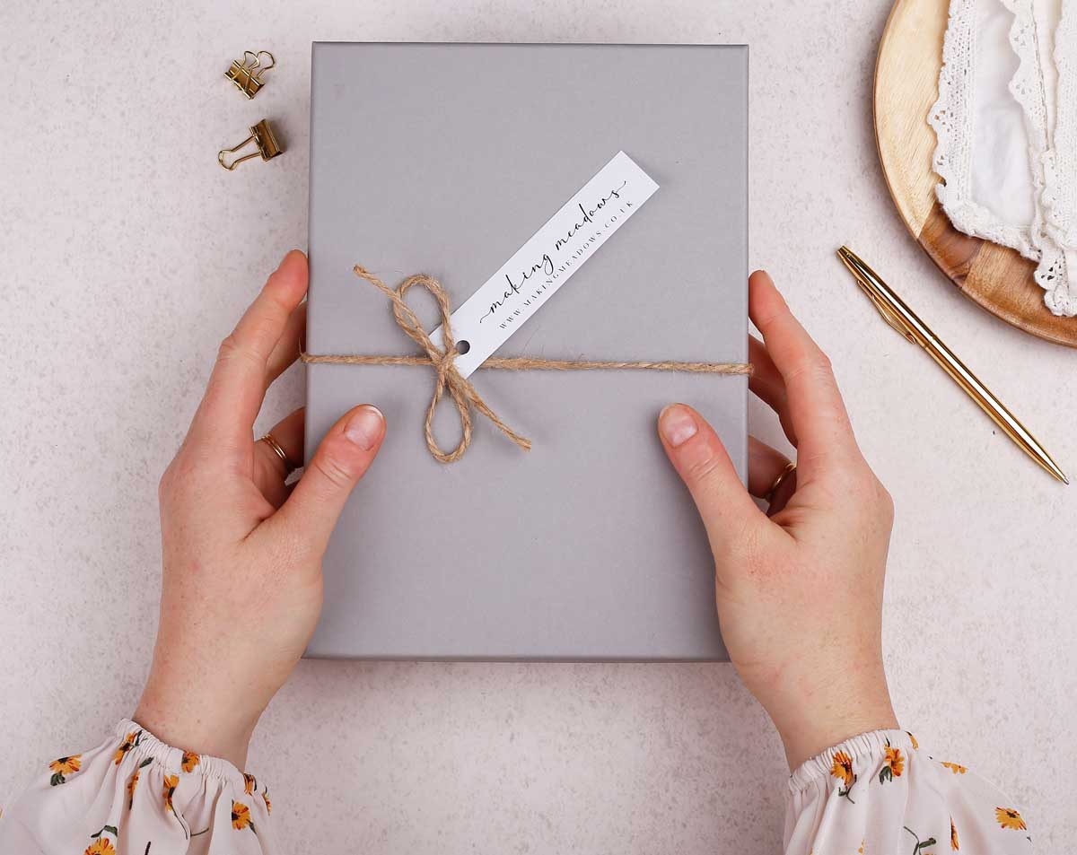 Gift box for Personalised Lemon Notebook