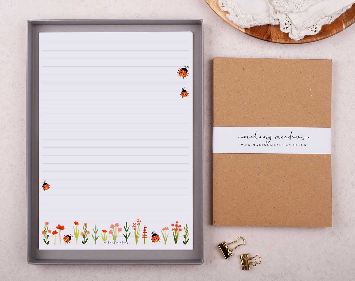 Ditsy Floral Writing Paper Gift Box
