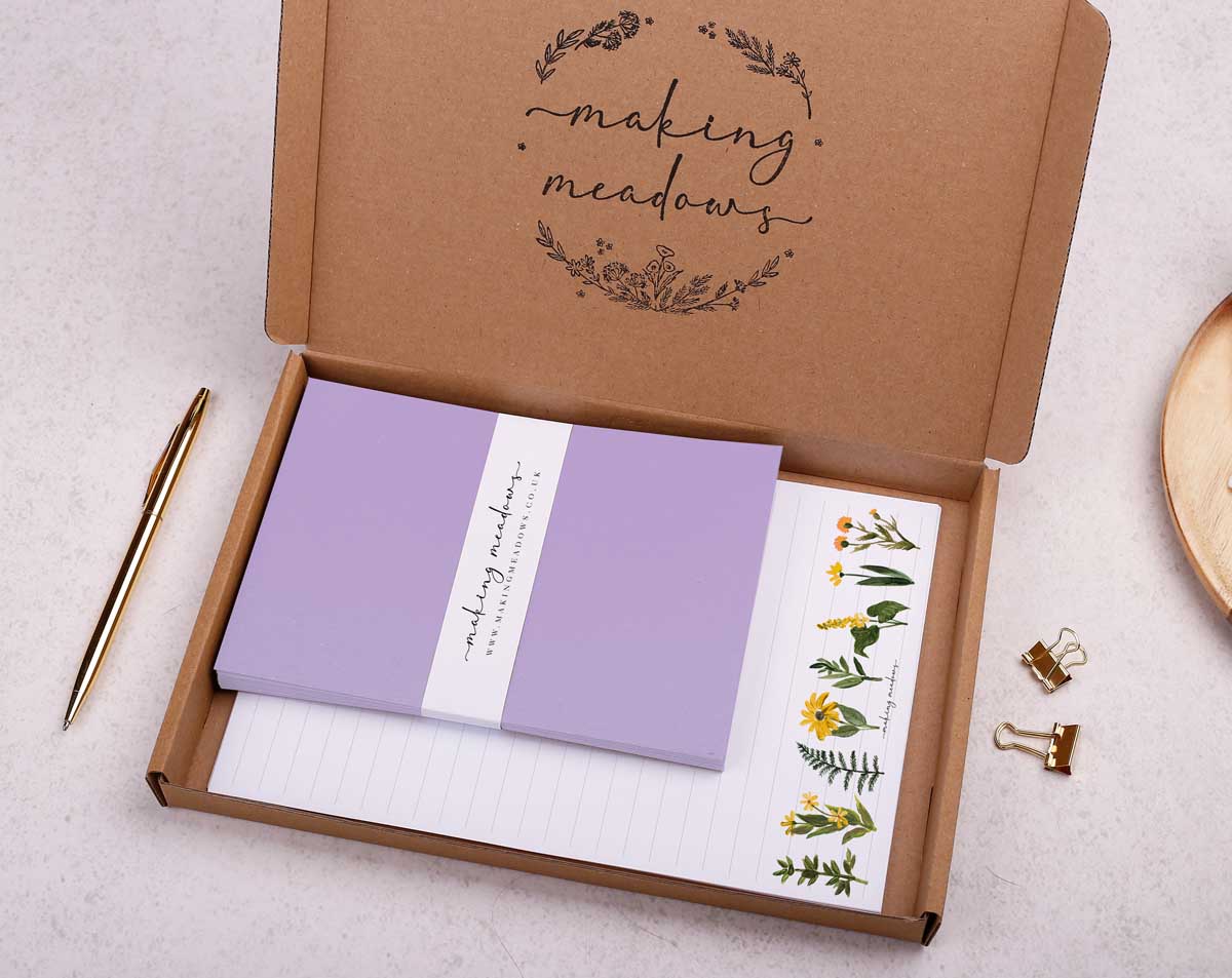 Wild Flowers Writing Paper Gift Box