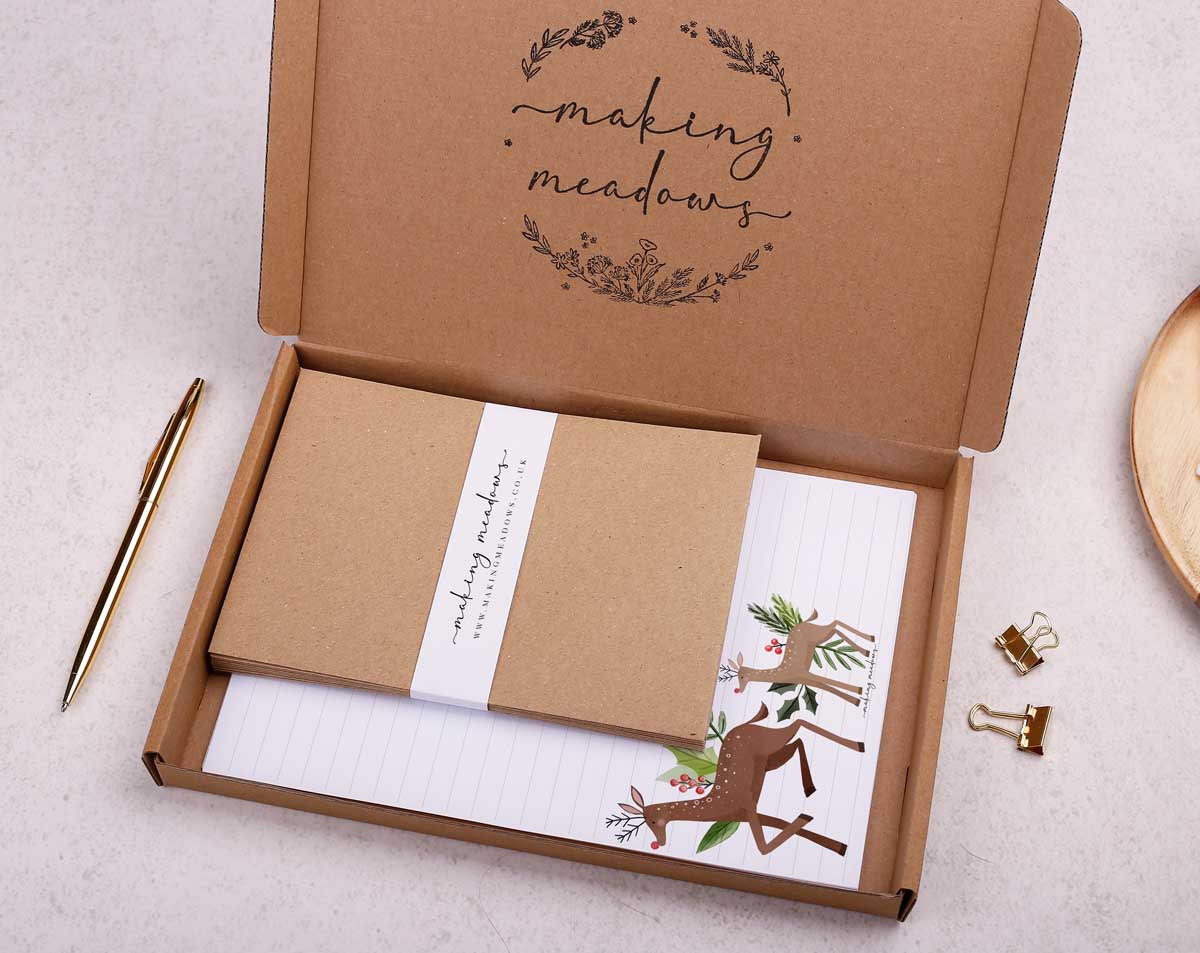 Woodland Animal Writing Paper Gift Box
