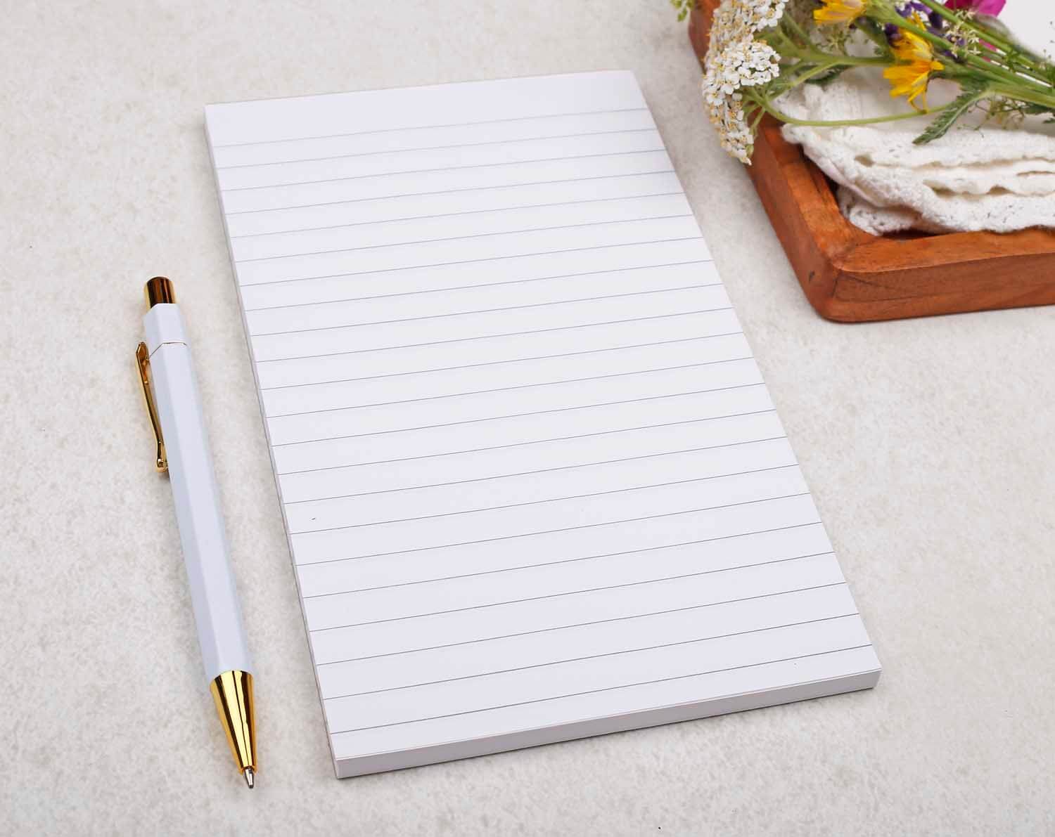Lined Notepad With Tear Off Pages. Notepads designed by Making Meadows