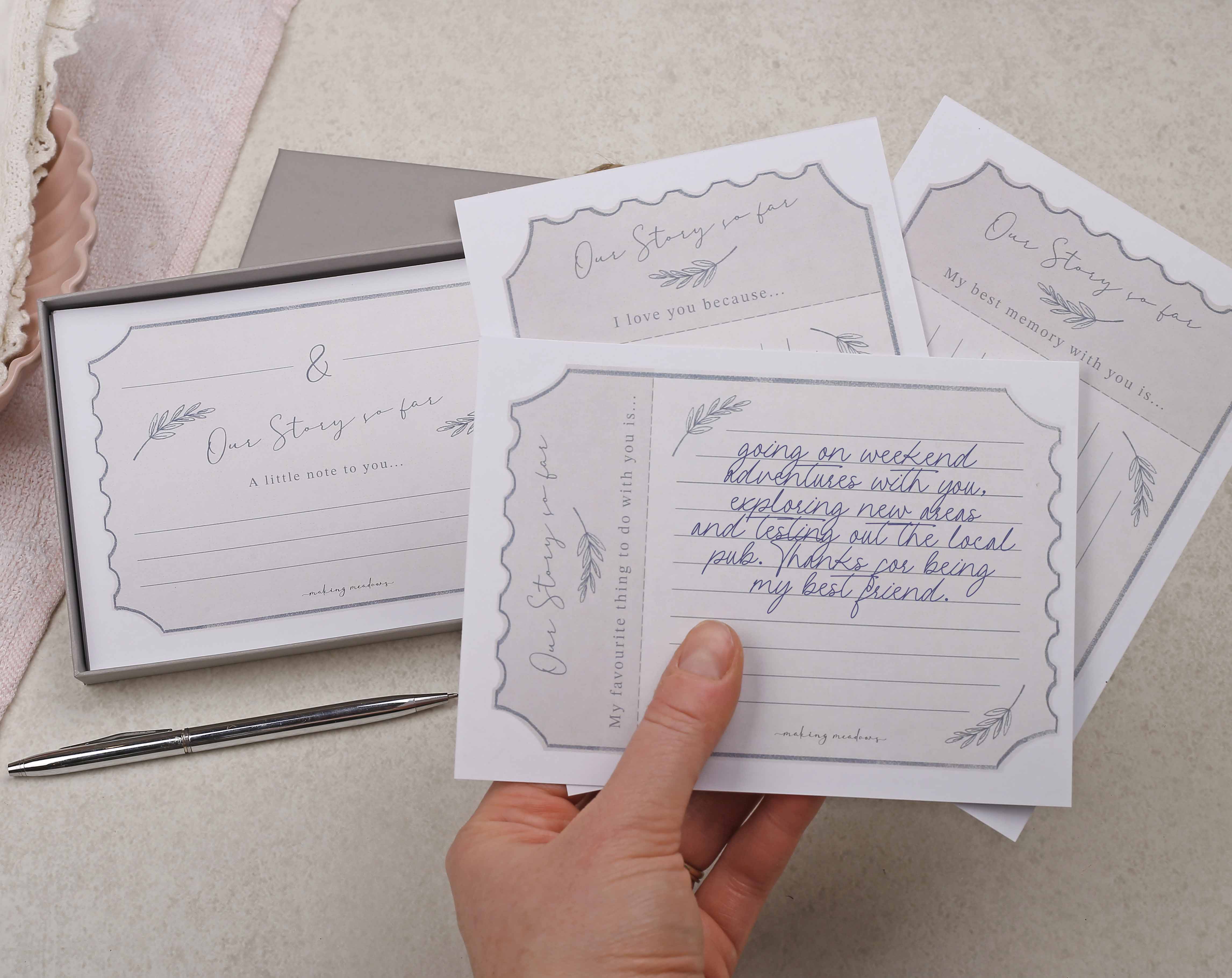 Love Appreciation Cards Gift Box. Stationery designed by Making Meadows