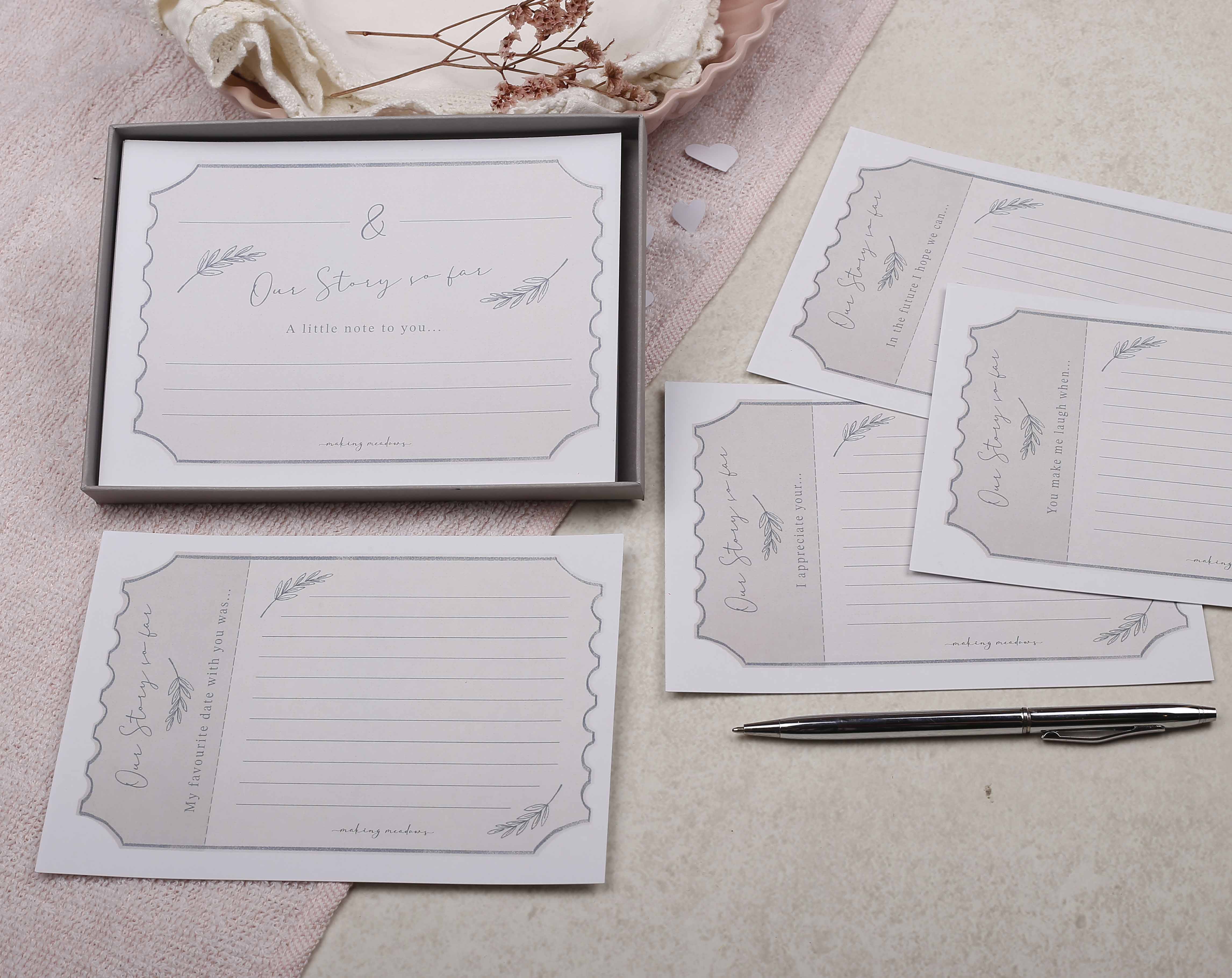 Love Appreciation Cards Gift Box. Stationery designed by Making Meadows