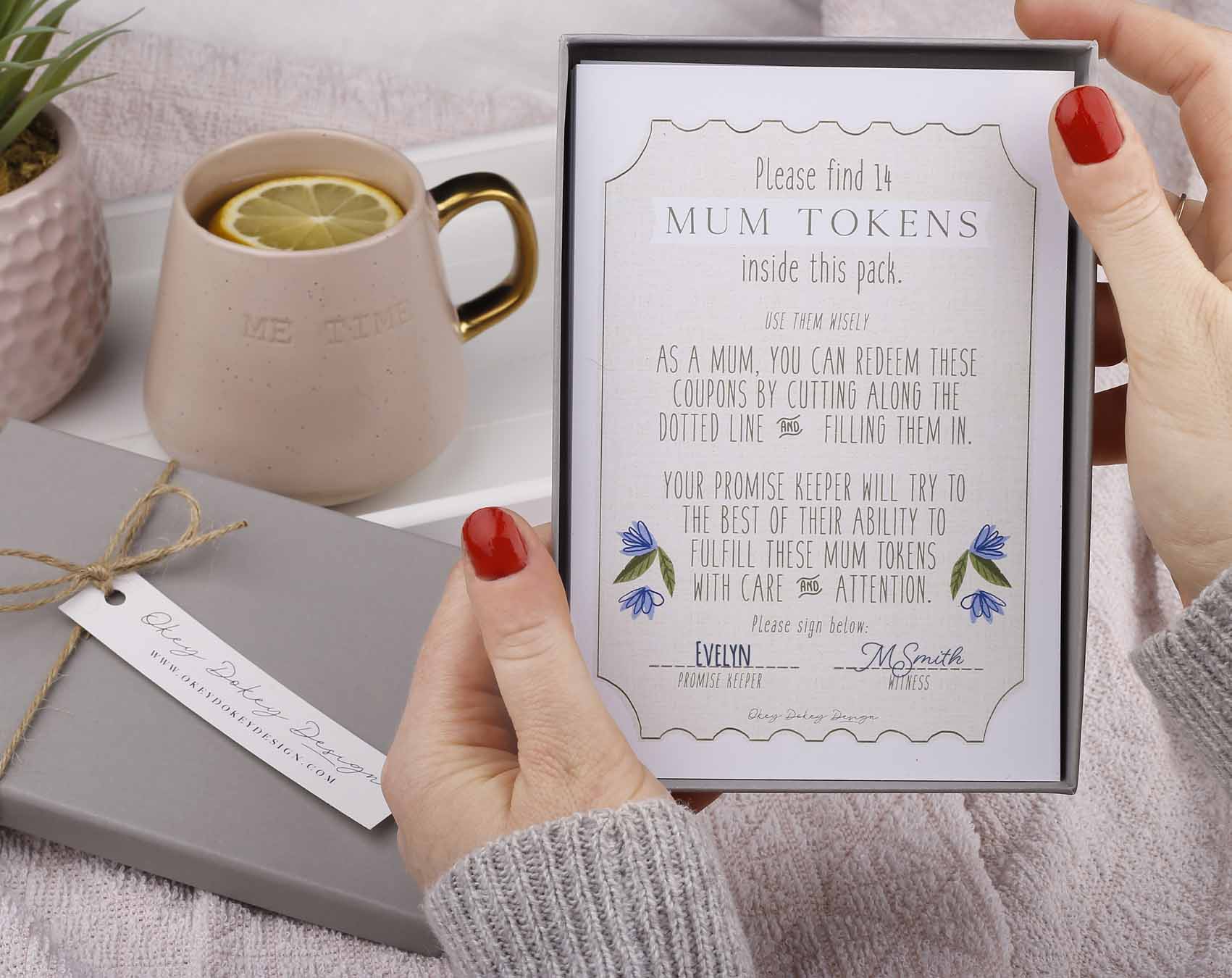 Mum Vouchers With Gift Box. Greeting & Note Cards designed by Making Meadows