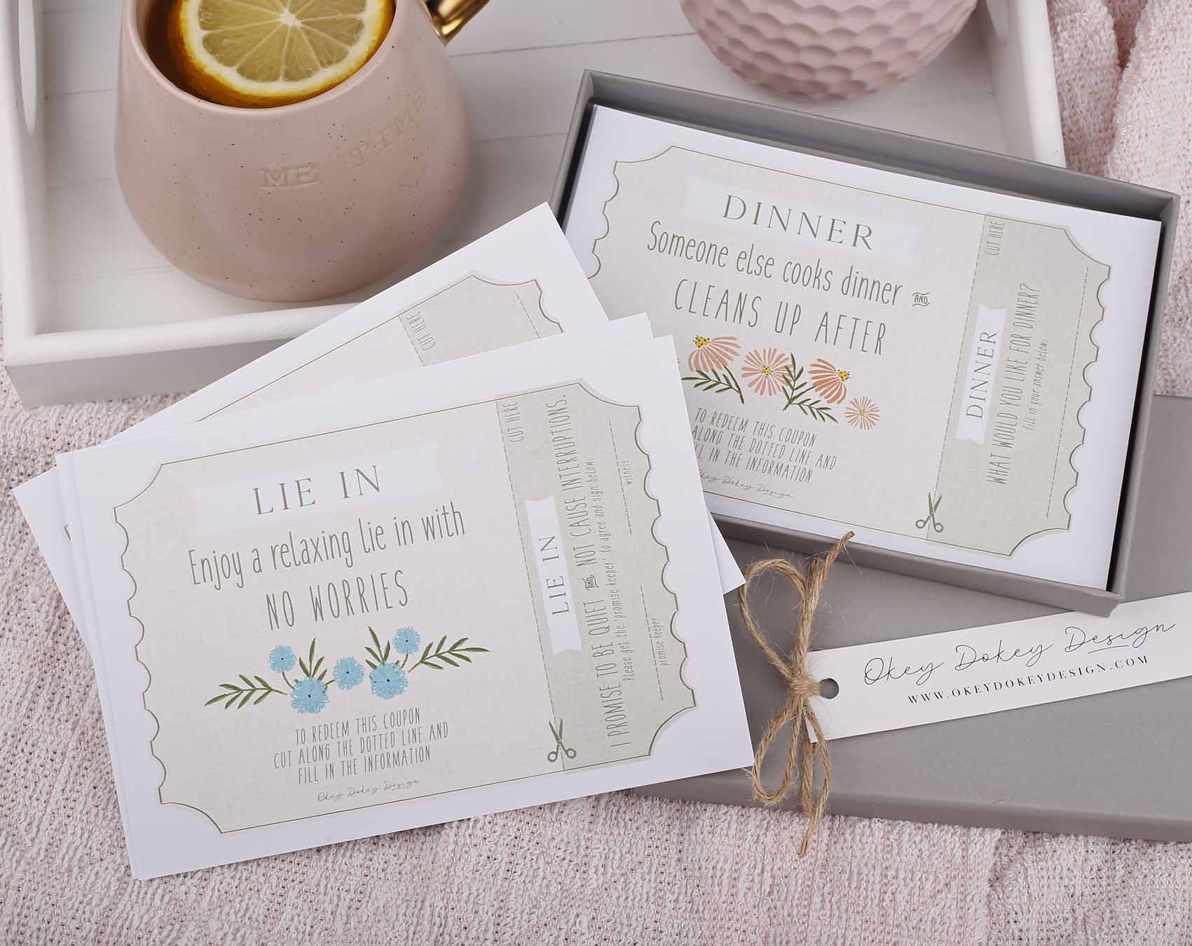Mum Vouchers With Gift Box. Greeting & Note Cards designed by Making Meadows