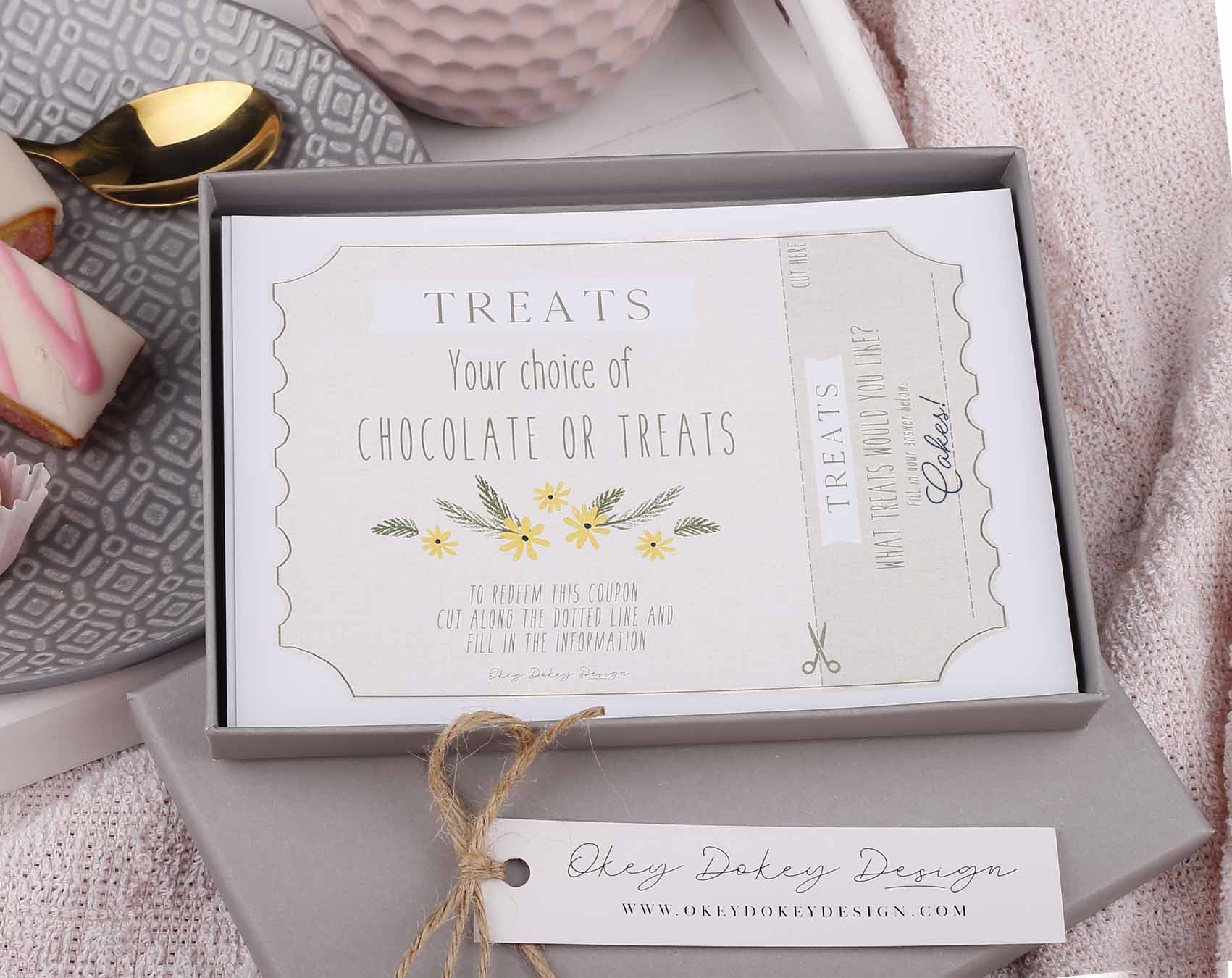Mum Vouchers With Gift Box. Greeting & Note Cards designed by Making Meadows