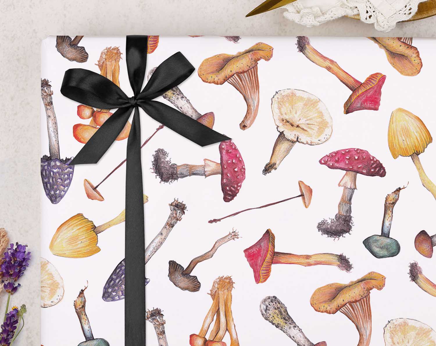 Mushroom Wrapping Paper