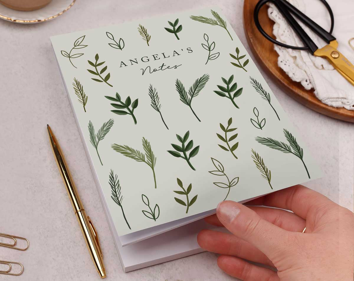 Personalised Botanical Notebook