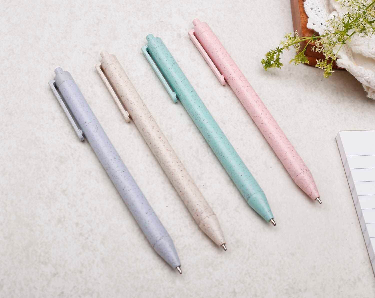 Pastel Blue Eco Friendly, Wheat Straw Pen. Pens designed by Making Meadows