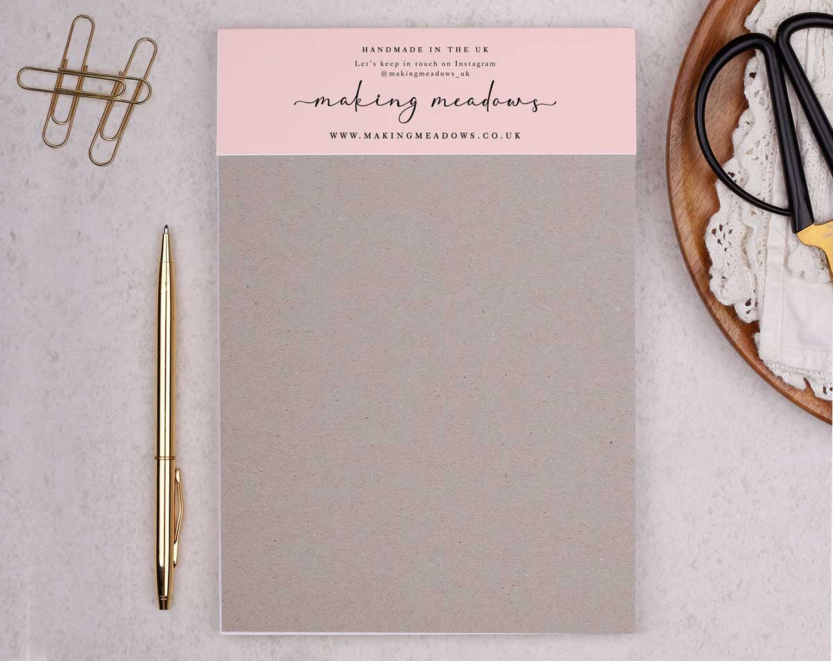 Personalised Floral Notebook. Notebooks & Notepads designed by Making Meadows