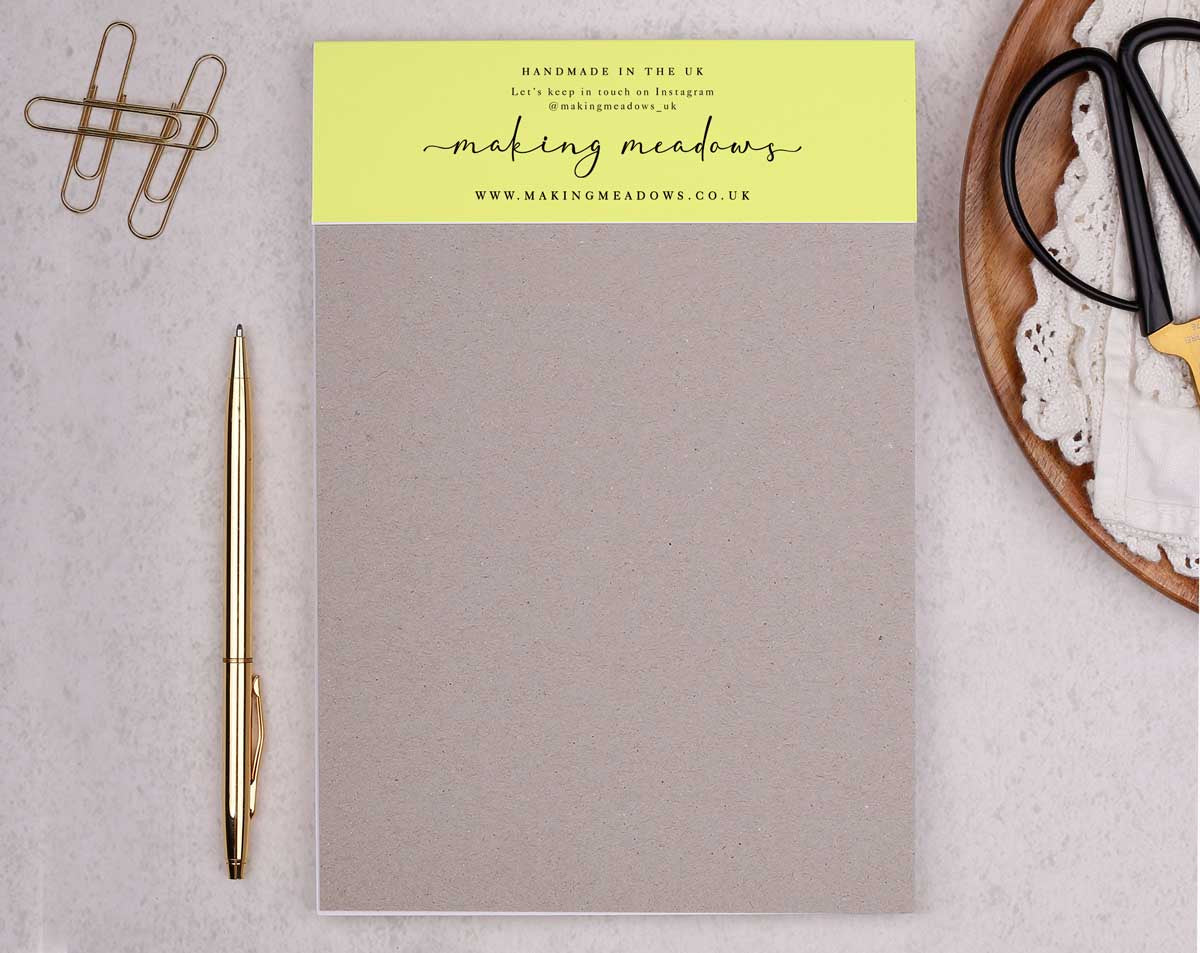 Personalised Lemon Notebook. Notebooks & Notepads designed by Making Meadows
