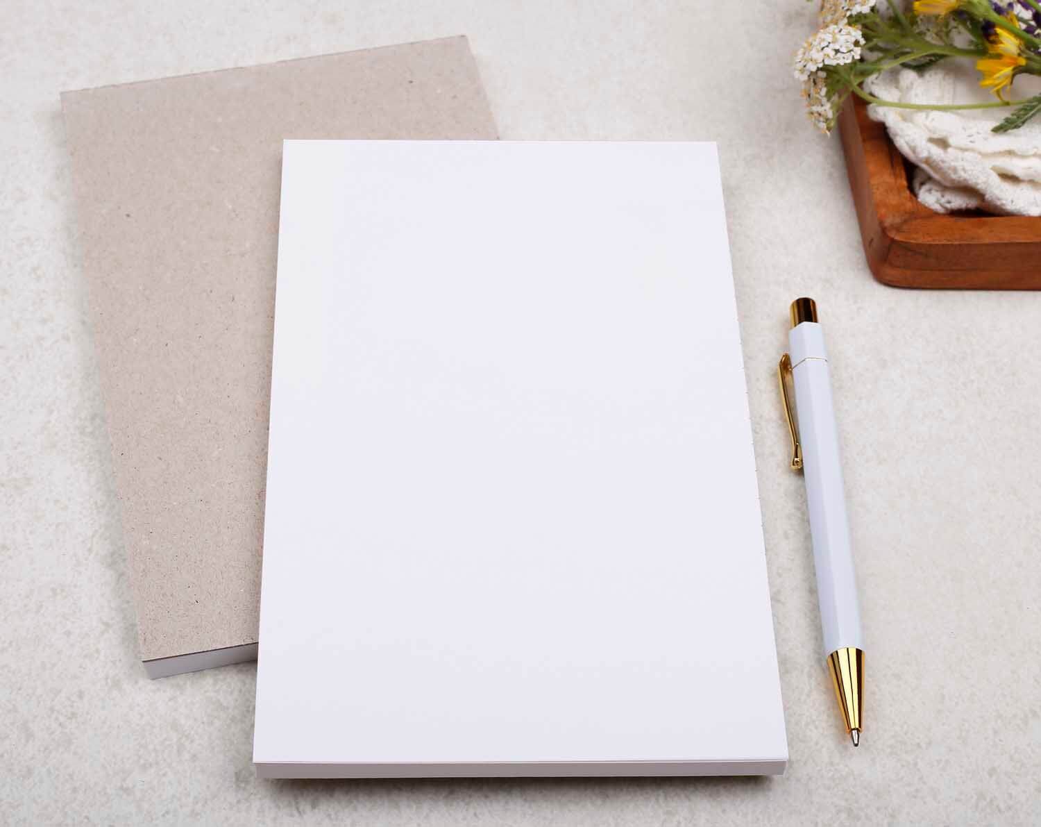 Plain Notepad With Tear Off Pages. Notepads designed by Making Meadows