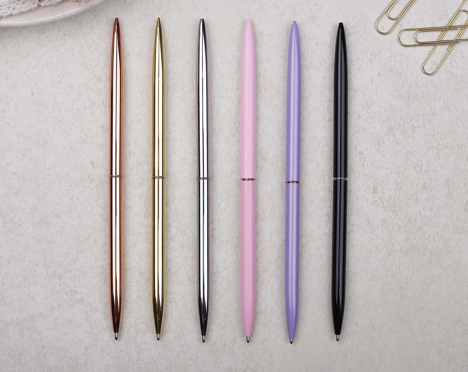 Rose Gold Metal Ballpoint Pen. Pens designed by Making Meadows