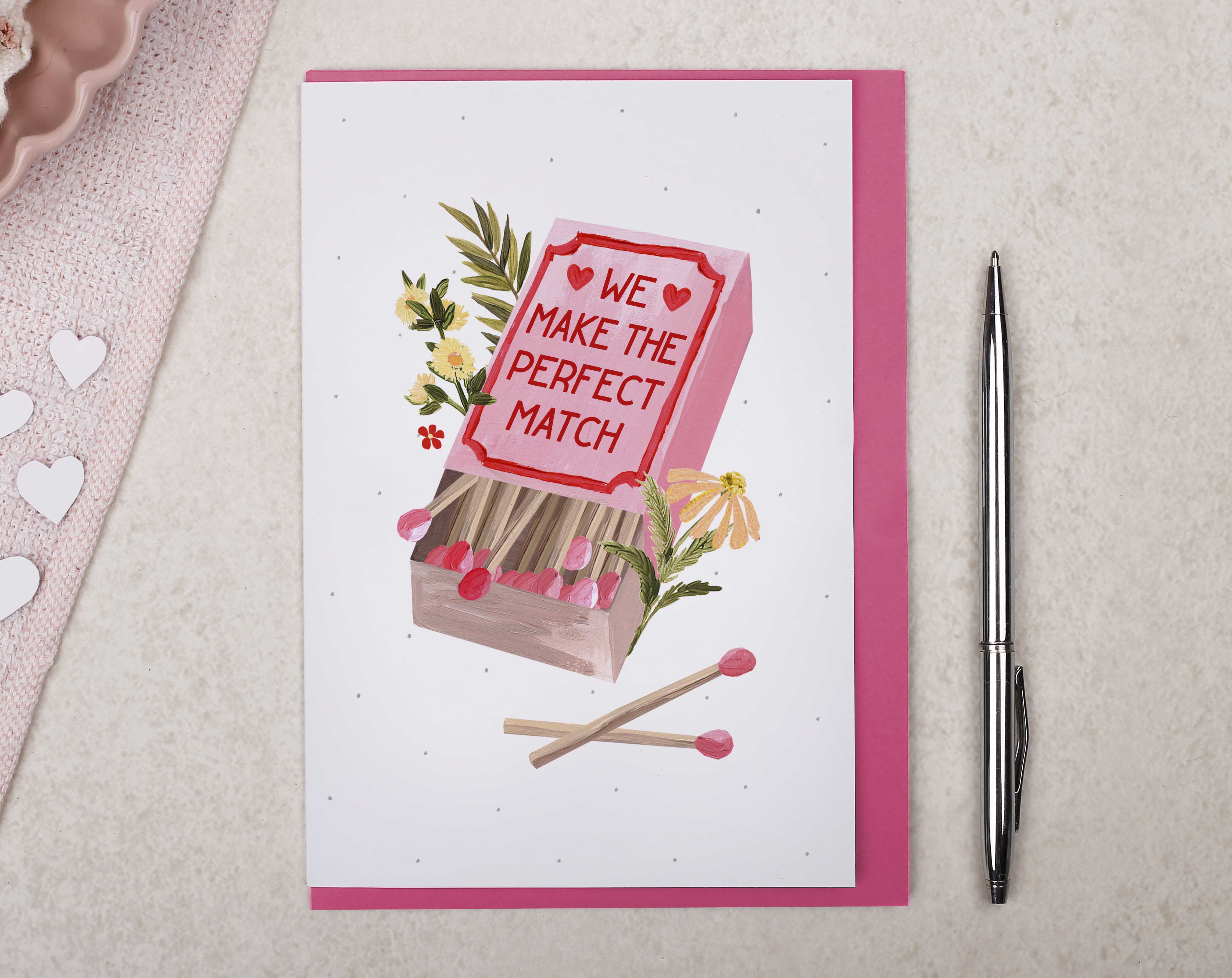 We Make The Perfect Match Valentine Card
