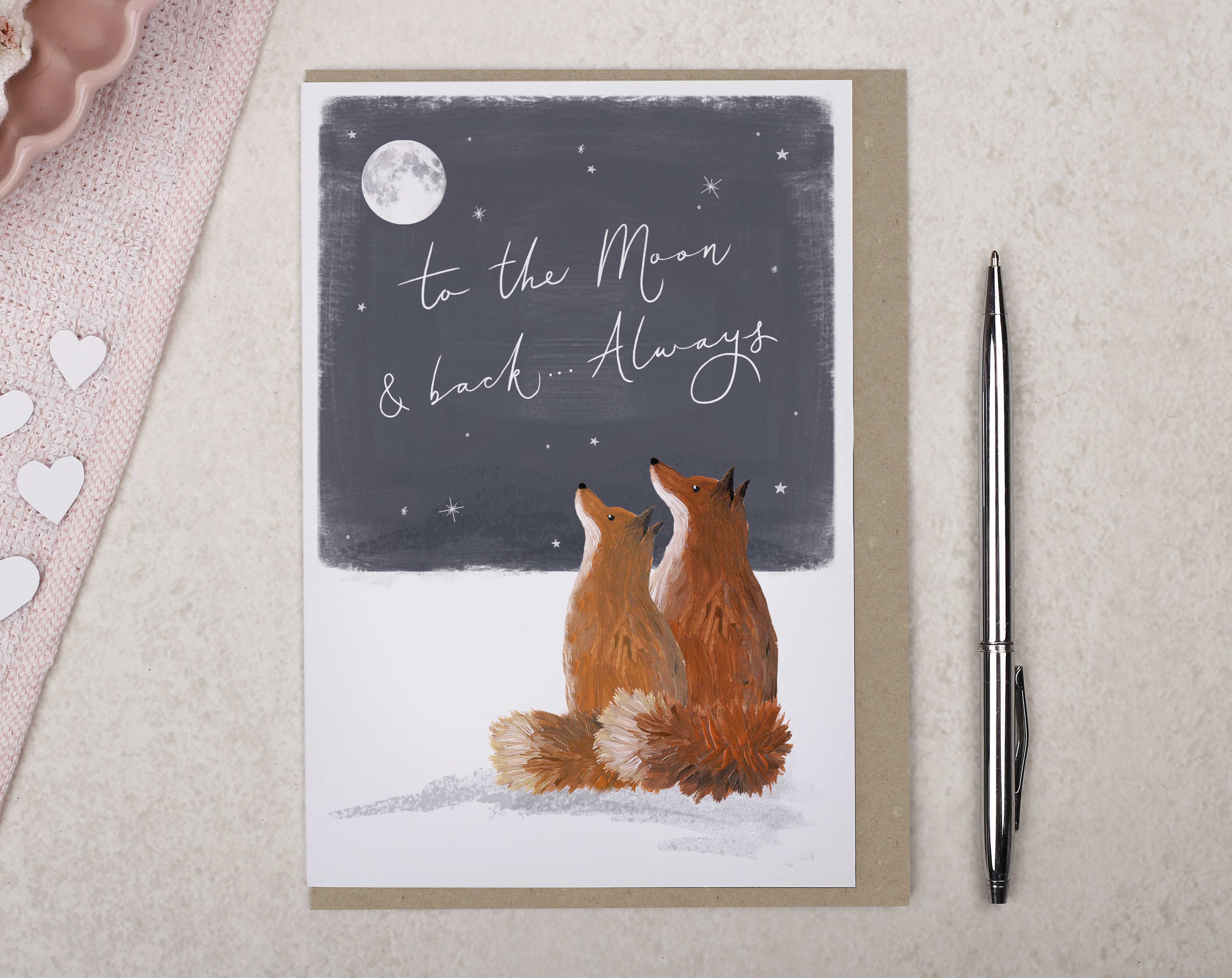 To The Moon & Back Anniversary Card