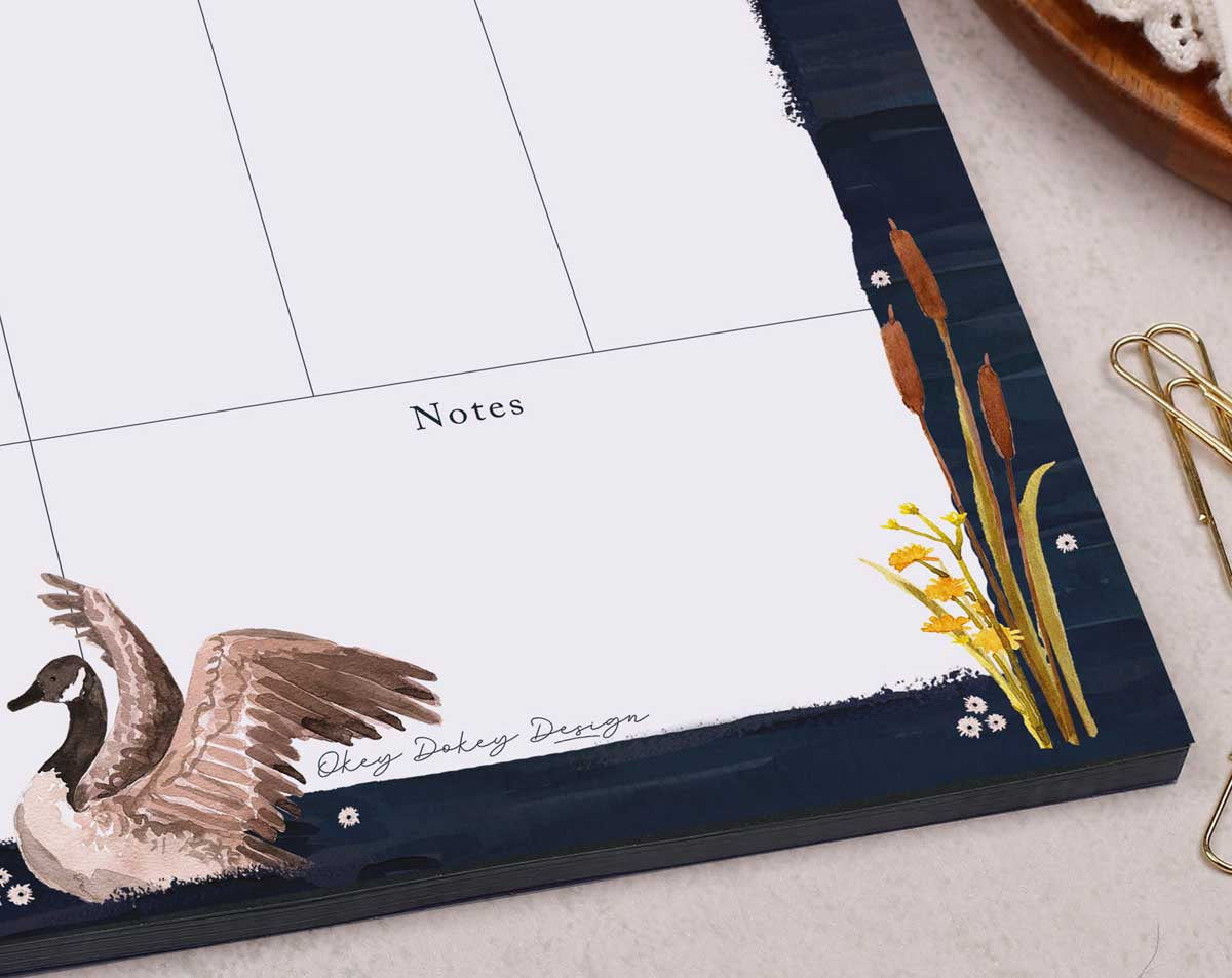 Wild Flower Weekly Planner Desk Pad. Desk Pads & Blotters designed by Making Meadows