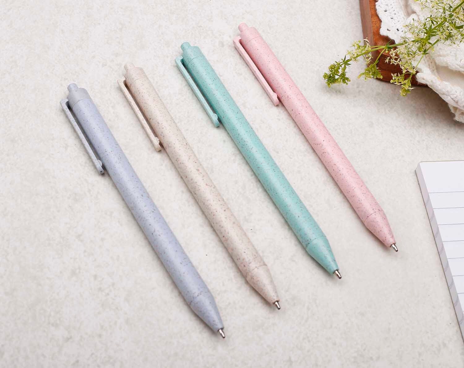 Pastel Blue Eco Friendly, Wheat Straw Pen