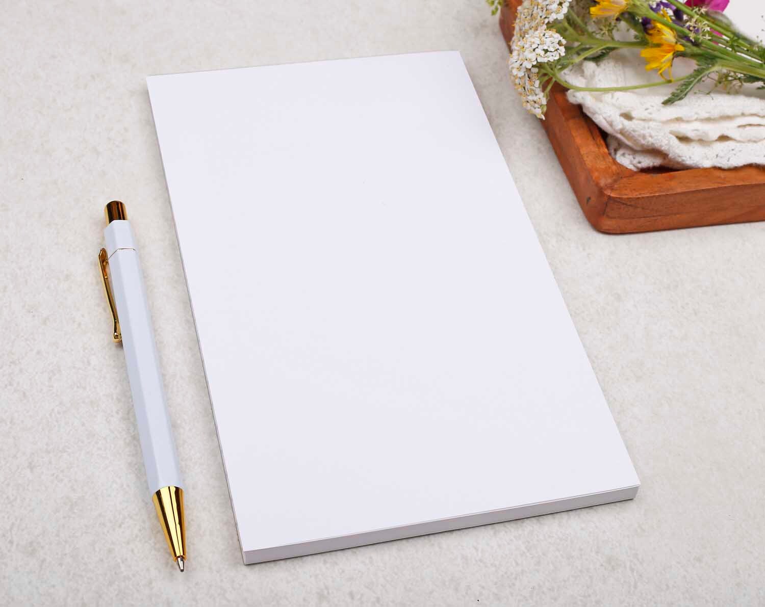 Plain Notepad With Tear Off Pages