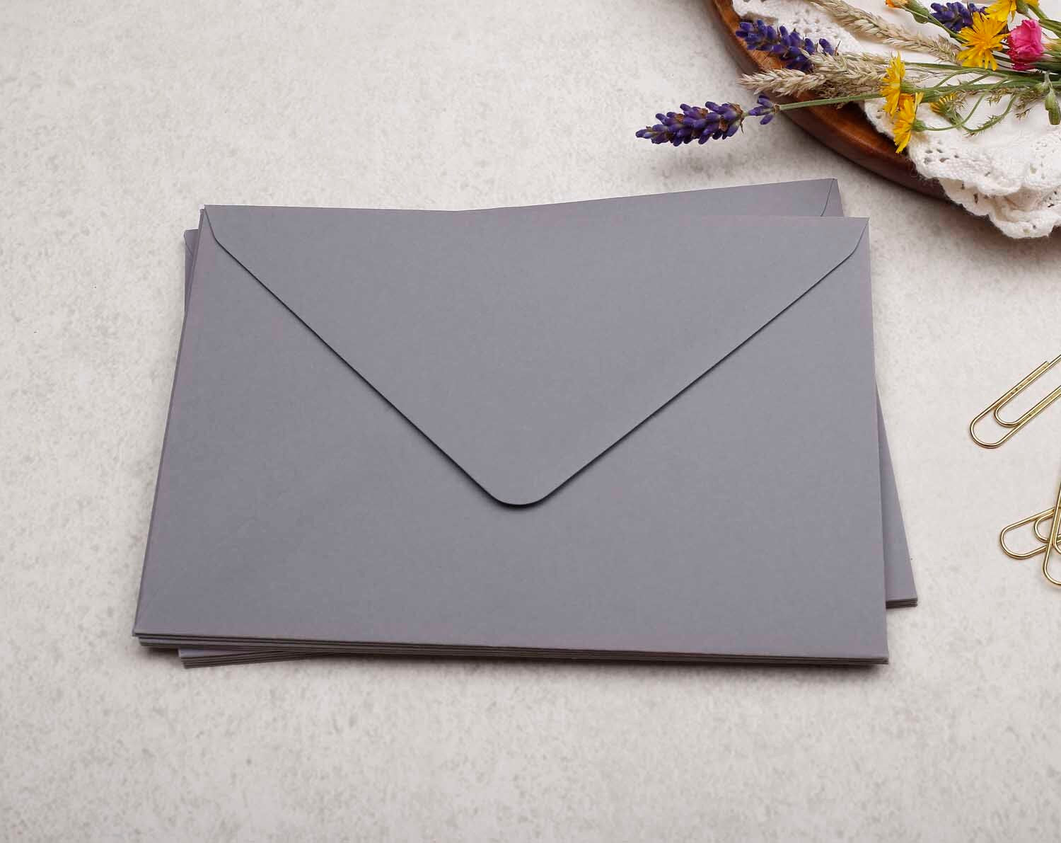 125 x 175mm Grey Envelopes