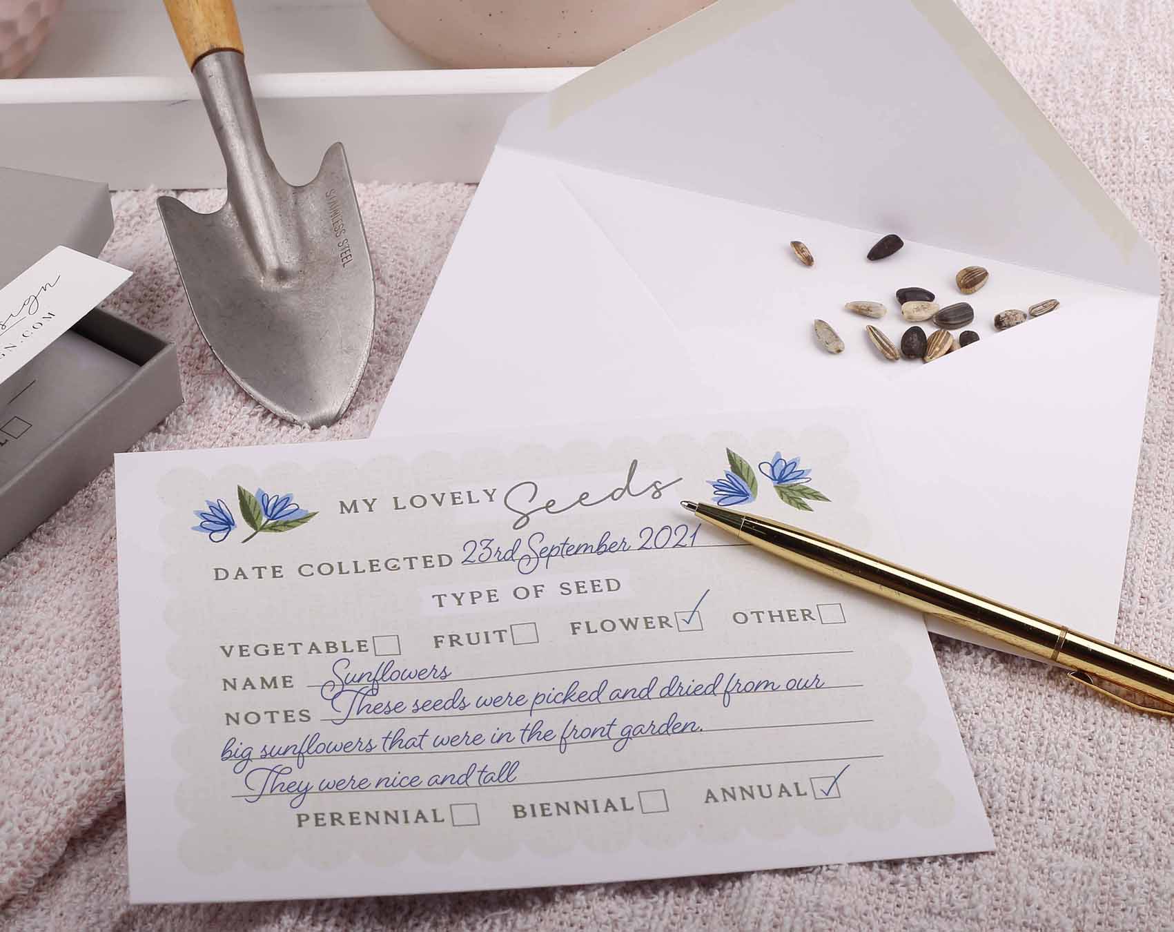 Seed Collecting Envelopes