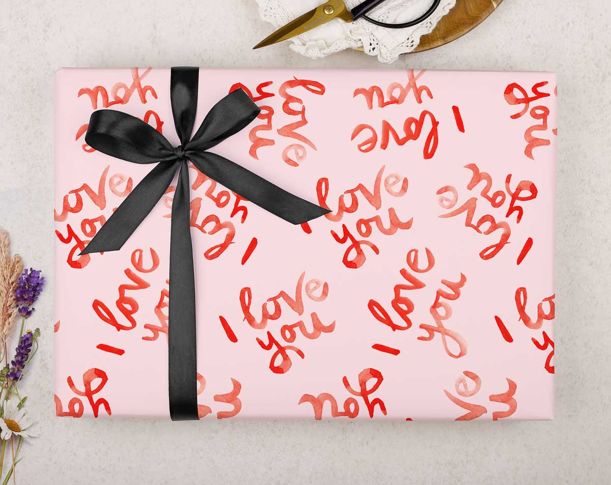 I Love You Wrapping Paper