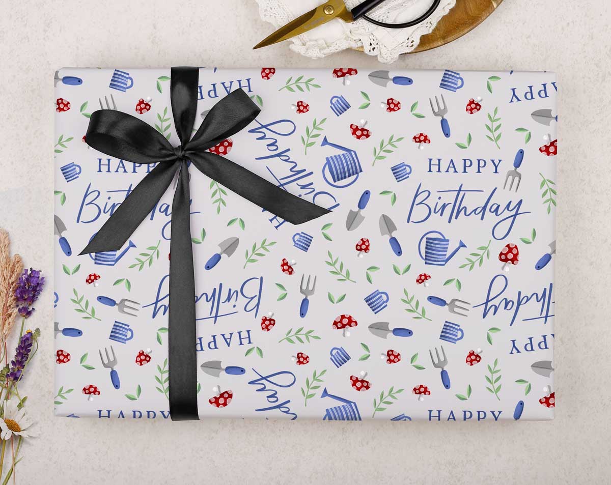 Birthday Garden Wrapping Paper