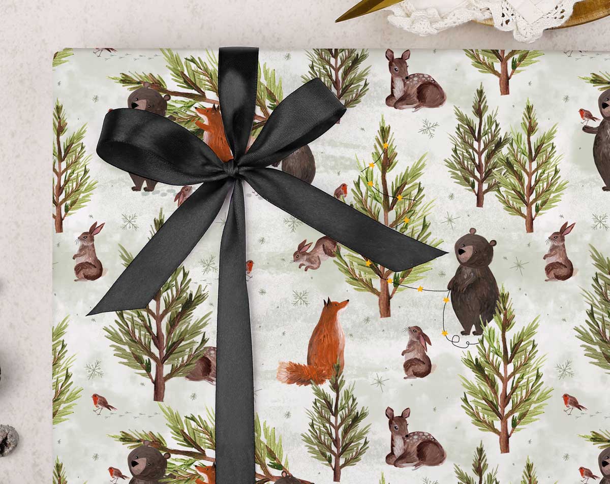 Christmas Animal Wrapping Paper