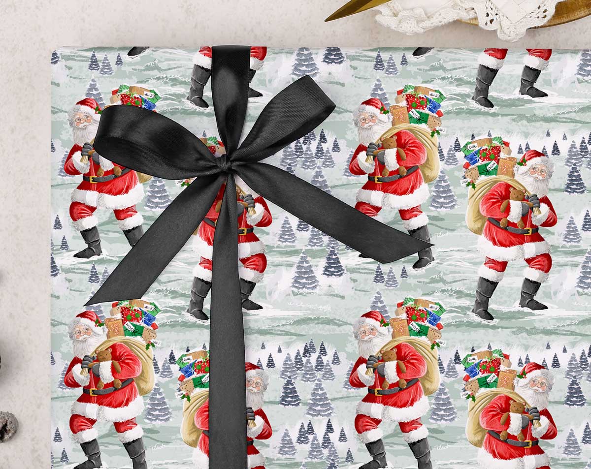 Santa Christmas Wrapping Paper